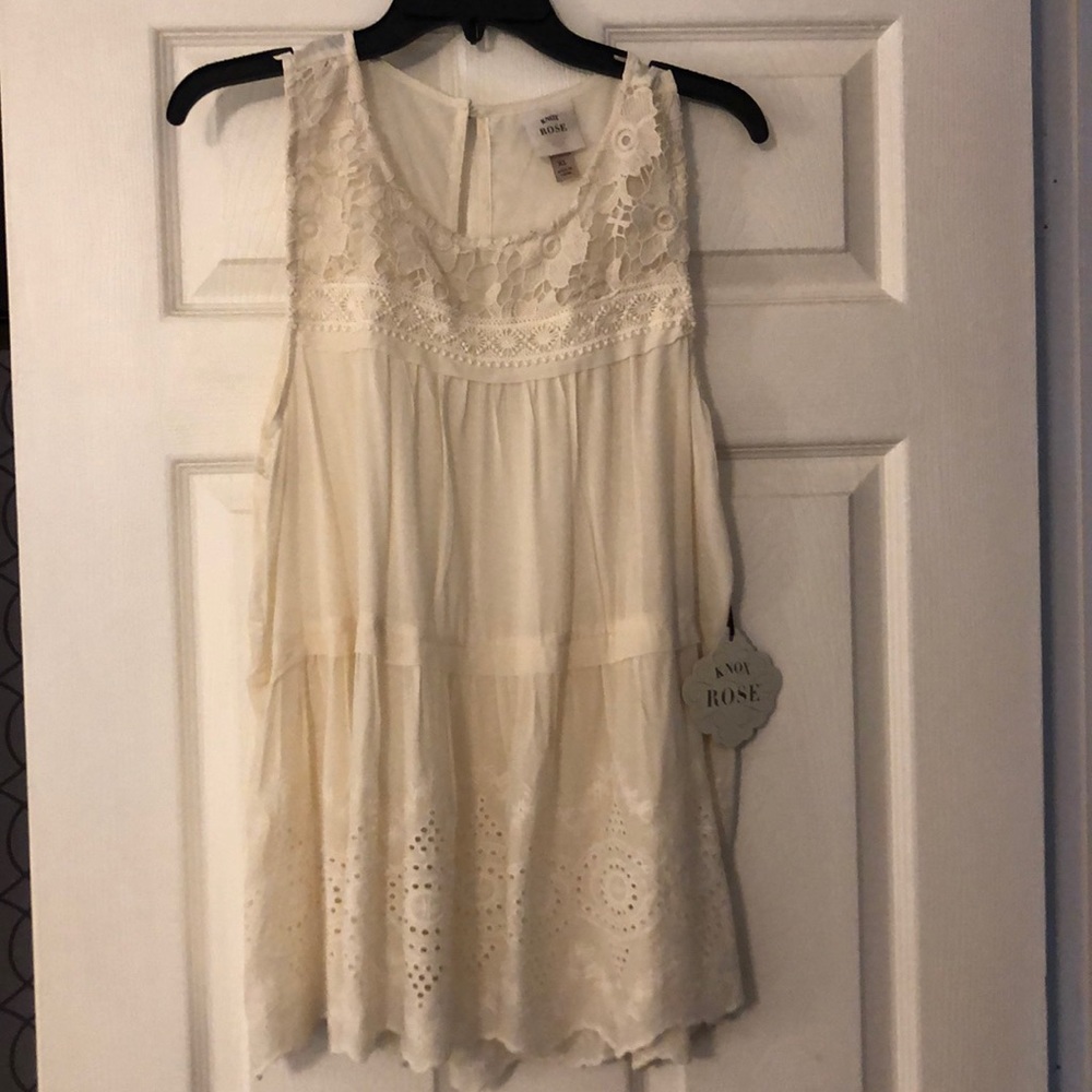 The perfect cream tank top.